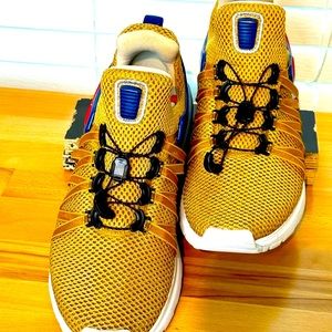 Nike goldblue/white casual athletic shoes